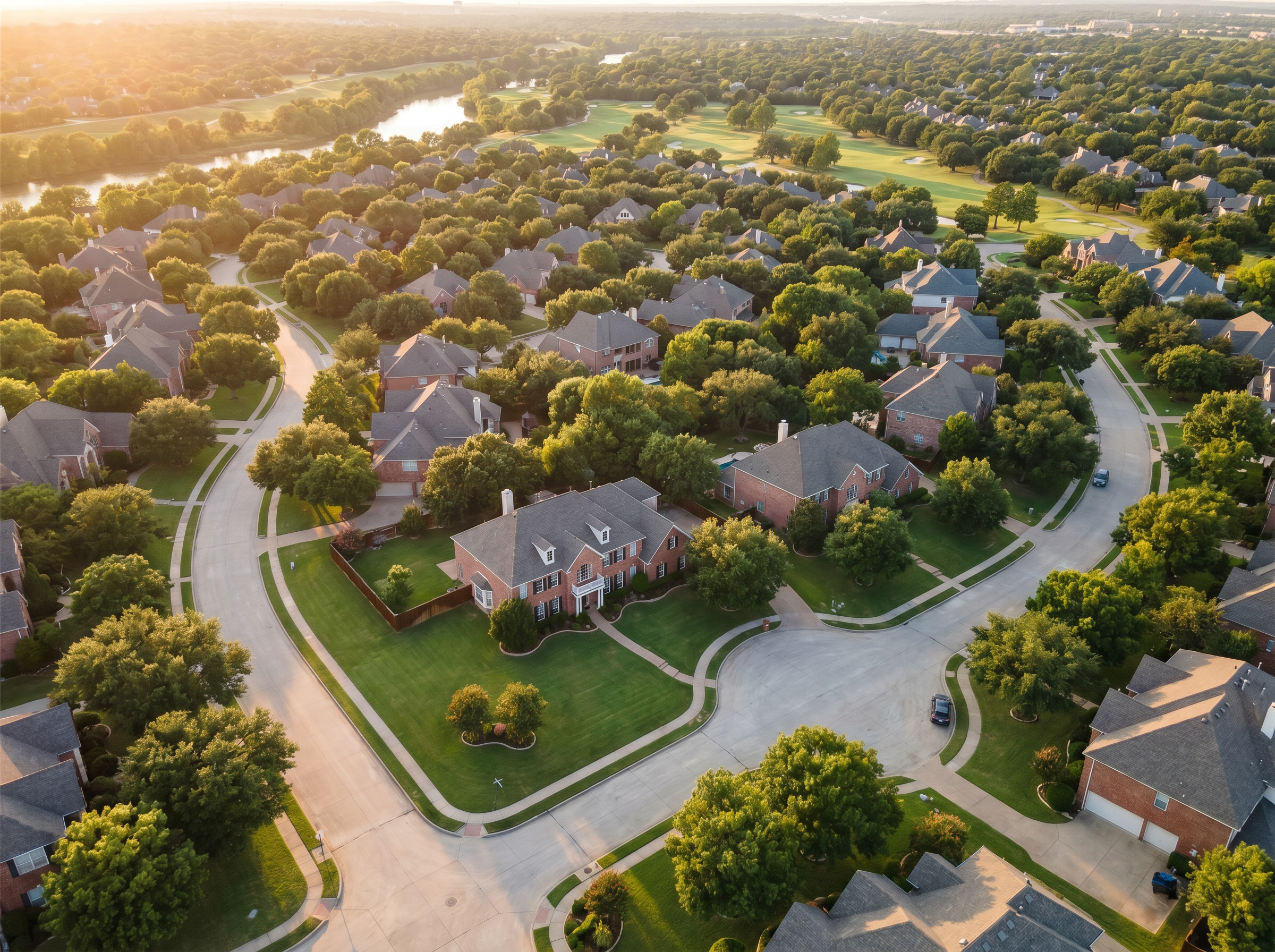 DFW residential neighborhood