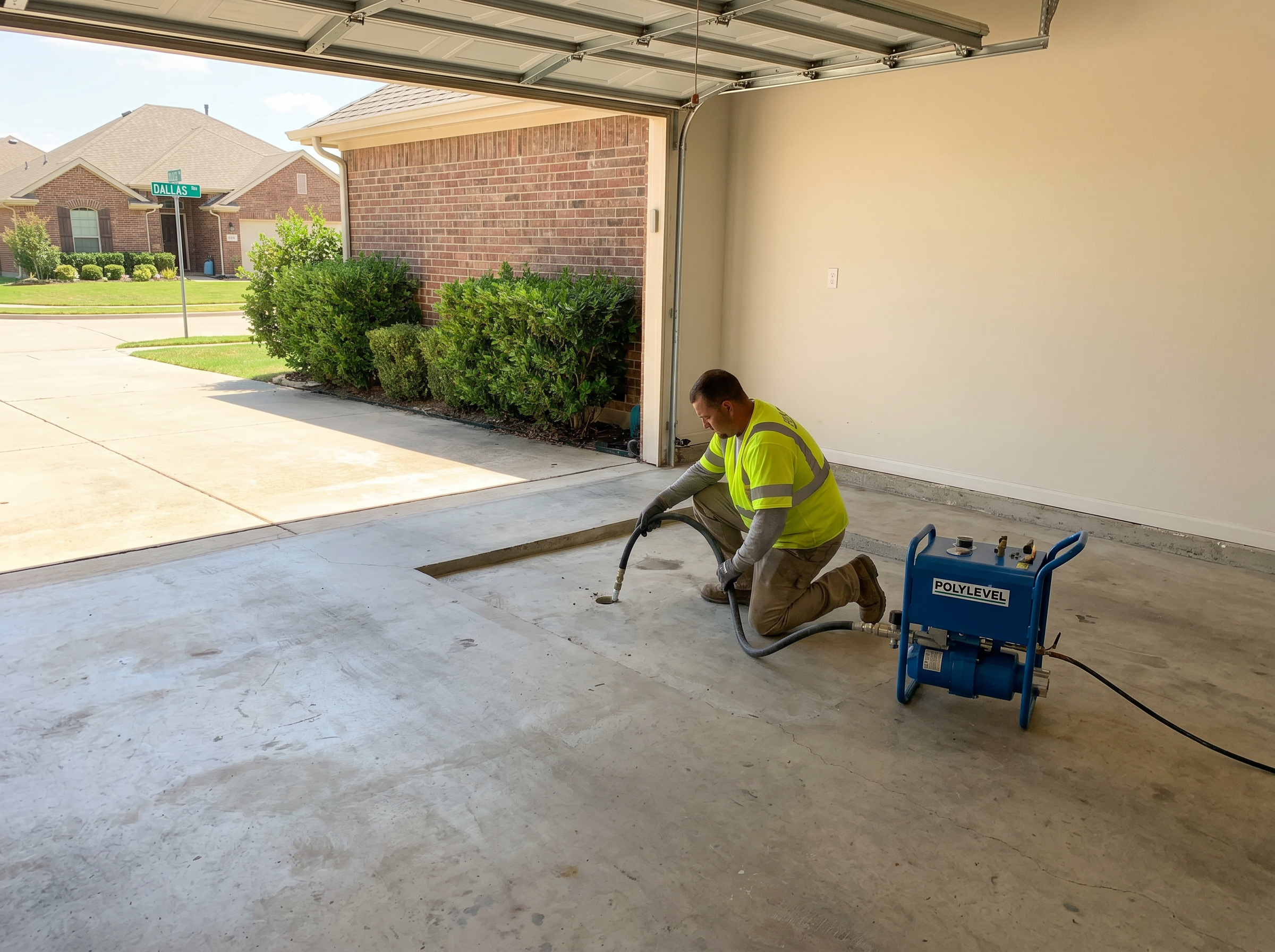 Garage Floor Leveling